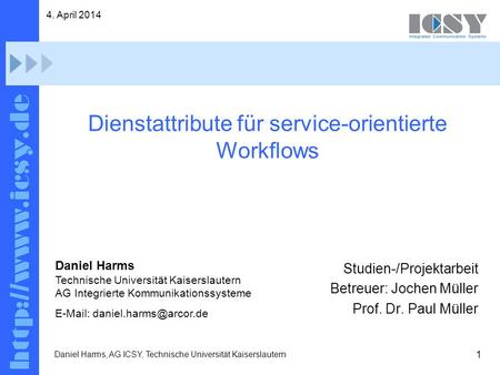 Dienstattribute für service-orientierte Workflows