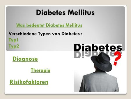Diabetes Mellitus Diagnose Risikofaktoren Therapie