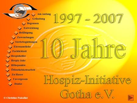 10 Jahre Hospiz-Initiative Gotha e.V. • Gründung