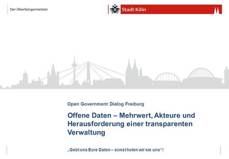Open Government Dialog Freiburg
