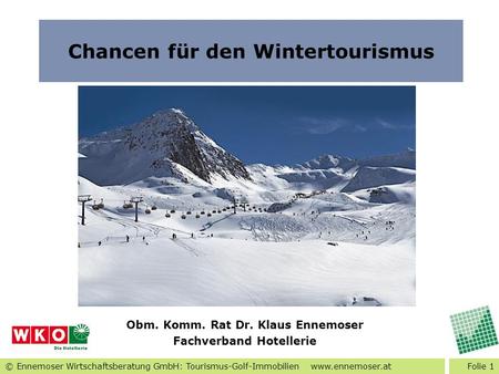 Chancen für den Wintertourismus