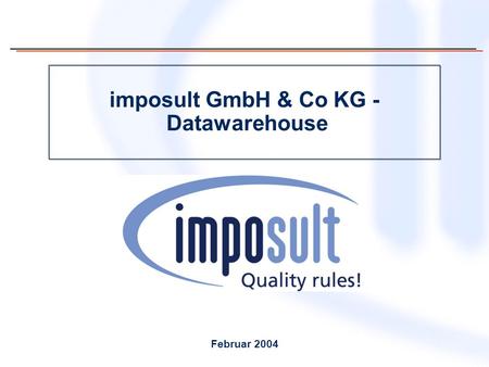 imposult GmbH & Co KG - Datawarehouse