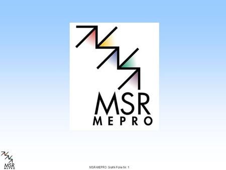 Inhalt MSR - Einführung MSR Arbeitsgruppe MEPRO - Einführung