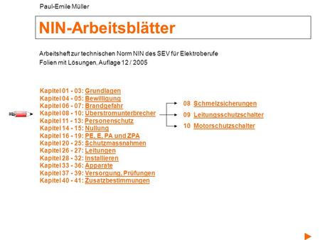 NIN-Arbeitsblätter Paul-Emile Müller