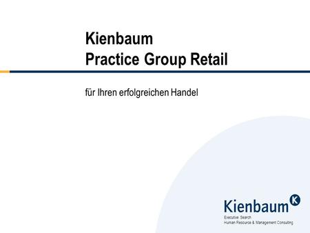 Kienbaum Practice Group Retail