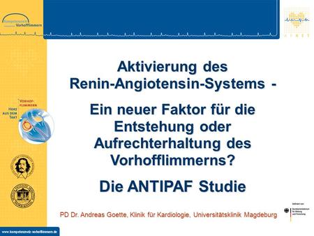 Aktivierung des Renin-Angiotensin-Systems -