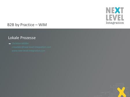 B2B by Practice – WiM Lokale Prozesse