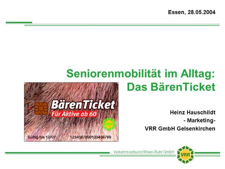 Seniorenmobilität im Alltag: Das BärenTicket