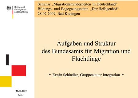 Seminar „Migrationsminderheiten in Deutschland“