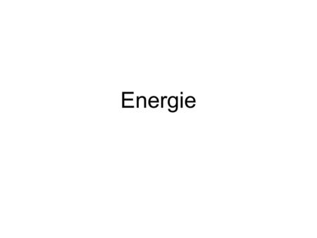 Energie.