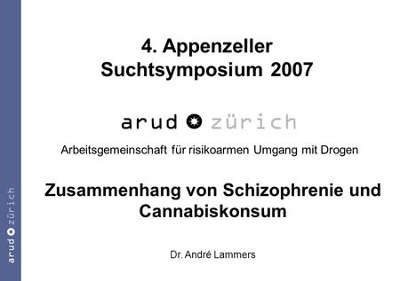 Zusammenhang von Schizophrenie und Cannabiskonsum