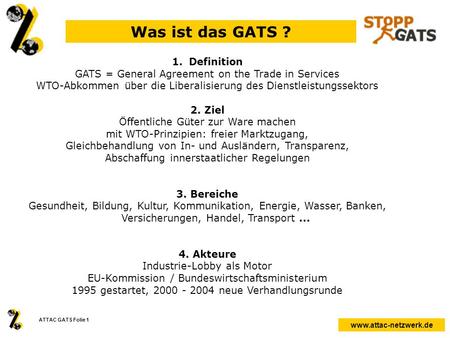 Was ist das GATS ? Definition