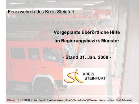 Feuerwehren des Kreis Steinfurt