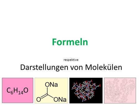 Darstellungen von Molekülen