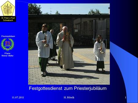 Festgottesdienst zum Priesterjubiläum