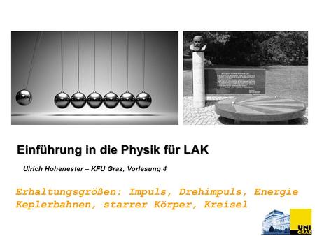 Einführung in die Physik für LAK