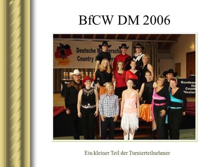 BfCW DM 2006 Ein kleiner Teil der Turnierteilnehmer.