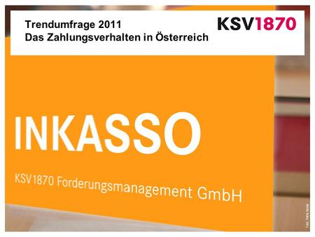 Trendumfrage 2011 Das Zahlungsverhalten in Österreich