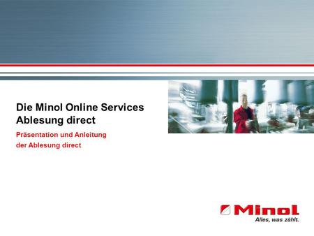 Die Minol Online Services Ablesung direct