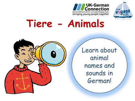 Learn about animal names and sounds in German!