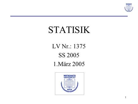 STATISIK LV Nr.: 1375 SS 2005 1.März 2005.