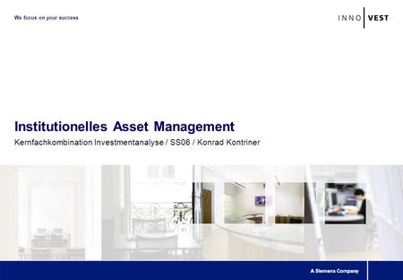 Institutionelles Asset Management