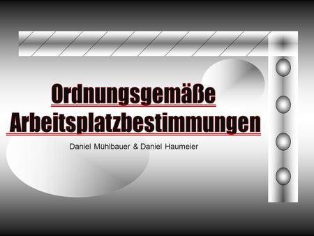 Daniel Mühlbauer & Daniel Haumeier