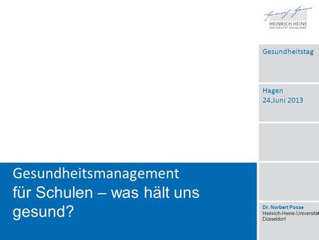 Gesundheitsmanagement für Schulen – was hält uns gesund?