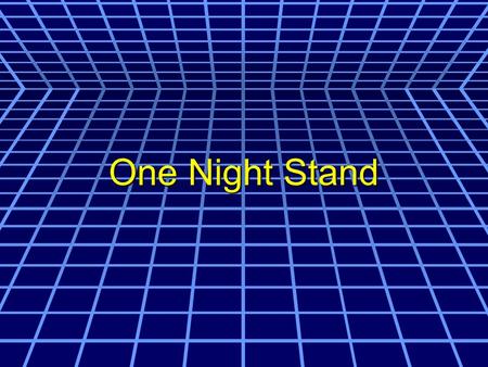 One Night Stand. Eine Frau trifft in einer Bar einen fantastischen Mann.