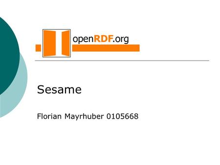 Sesame Florian Mayrhuber
