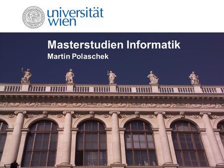 Masterstudien Informatik