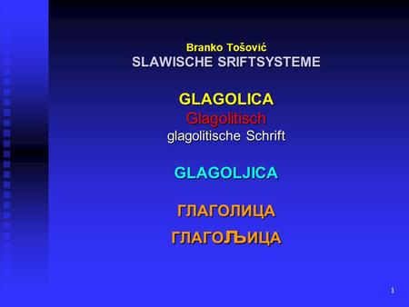 SLAWISCHE SRIFTSYSTEME