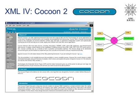XML IV: Cocoon 2.