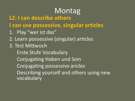 Montag LZ: I can describe others
