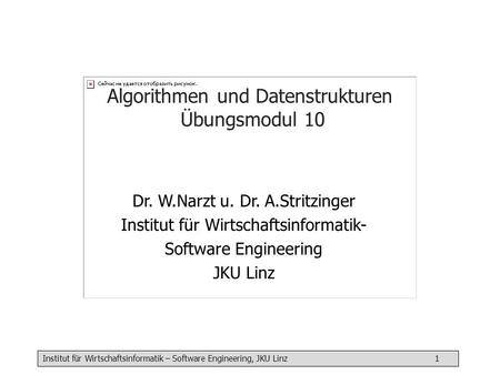 Algorithmen und Datenstrukturen Übungsmodul 10