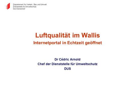 Luftqualität im Wallis