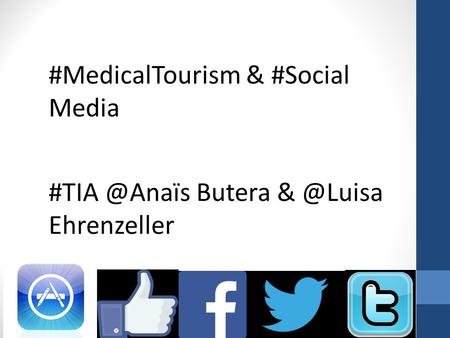 #MedicalTourism & #Social Media Butera Ehrenzeller.