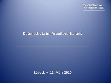 Datenschutz im Arbeitsverhältnis