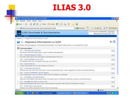 ILIAS 3.0.
