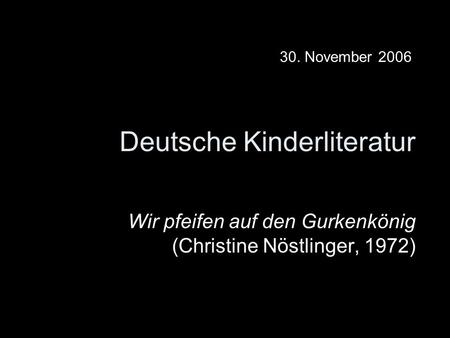 Deutsche Kinderliteratur