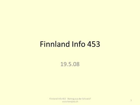 Finnland Info 261 Pädagogischer Beitrag aus der Schweiz?