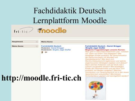 Fachdidaktik Deutsch Lernplattform Moodle