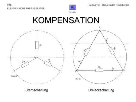 KOMPENSATION Sternschaltung Dreieckschaltung