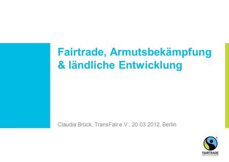 Claudia Brück, TransFair e.V., , Berlin