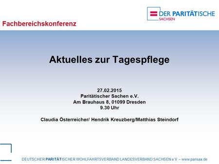 Fachbereichskonferenz