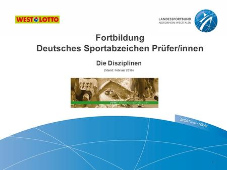 Fortbildung Deutsches Sportabzeichen Prüfer/innen