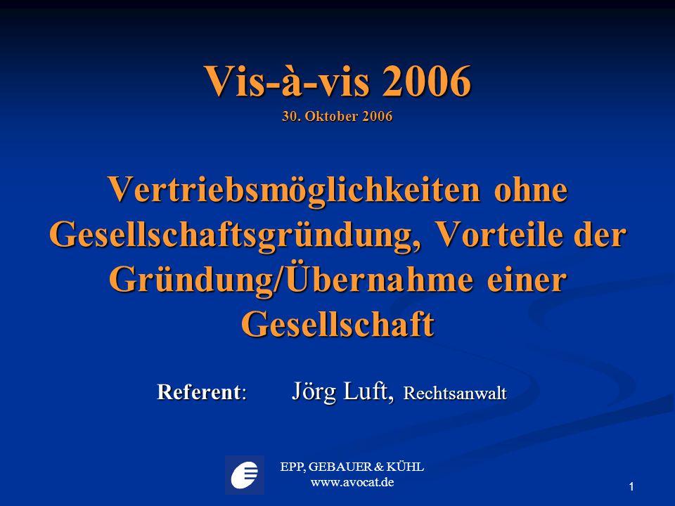 Referent: Jörg Luft, Rechtsanwalt - ppt herunterladen