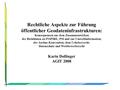 Karin Dollinger AGIT 2008 Rechtliche Aspekte zur Führung öffentlicher Geodateninfrastrukturen: Konsequenzen aus dem Zusammenwirken der Richtlinien zu INSPIRE,