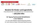 Bündnis für Kinder und Jugendreha  – aktuelle Infos 18. Tagung Psychosoziale Rehabilitation in der.