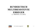 Dr. H. Zeindl, GA Deggendorf1 RUNDER TISCH MULTIRESISTENTE ERREGER ( 2. TREFFEN, 12.12.2012)